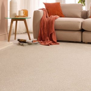 Stainfree Rustique Ultra carpet by Abingdon, durable for busy homes, available at Carpet Outlet.